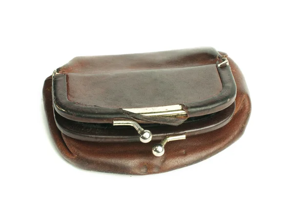 Old ladies leather purse — Stock Photo, Image