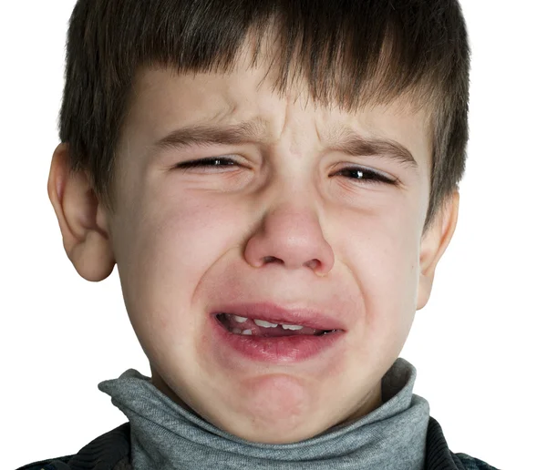 Rostro de niño llorando — Foto de Stock