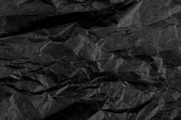 구겨진된 검정색 종이 — 스톡 사진