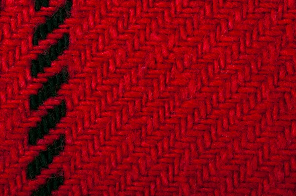 Handgestrickter grüner und roter Hintergrund — Stockfoto