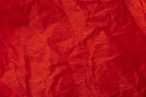 Background of red old crumpled paper