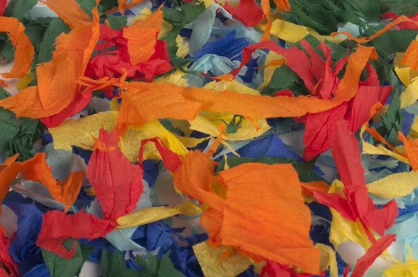 Sok színes darabra szakadt papír — Stock Fotó