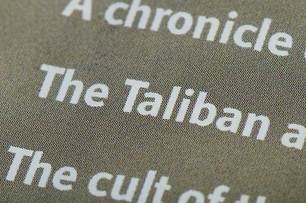 Palavra taliban — Fotografia de Stock