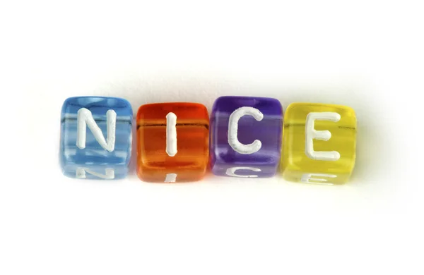 Word nice — Stock Photo, Image