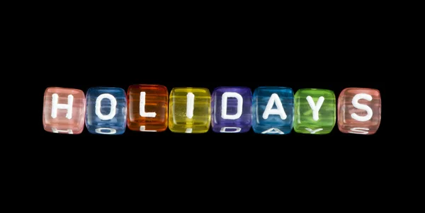 Word holiday — Stock Photo, Image