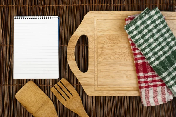Quaderno per scrivere ricette — Foto Stock