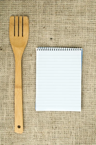 Quaderno per scrivere ricette — Foto Stock