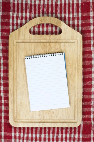 Notebook to write recipes — Stock Photo, Image