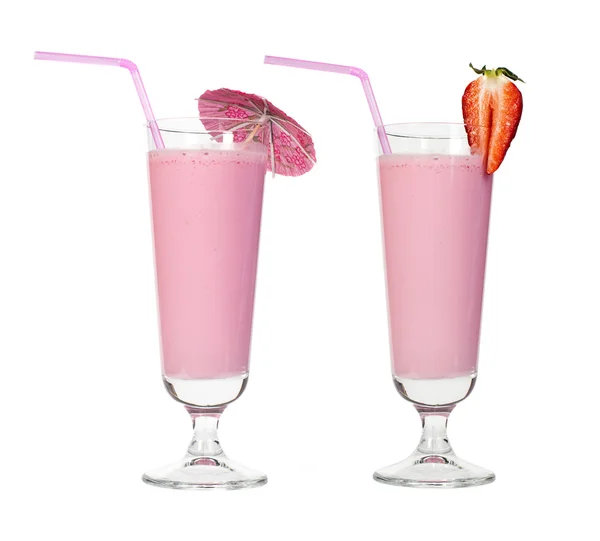 Erdbeeren Milchshake — Stockfoto