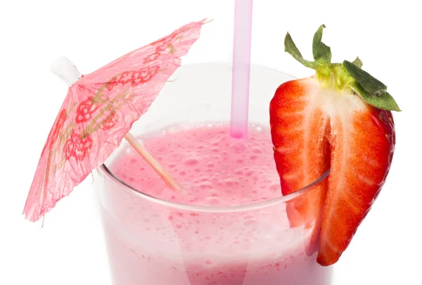 Erdbeeren Milchshake — Stockfoto