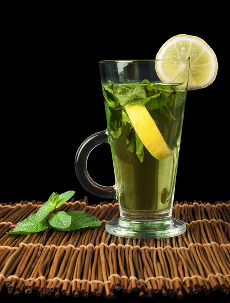 Cup of mint tea — Stock Photo, Image