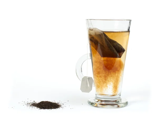 Tazza di tè con bustina di tè — Foto Stock