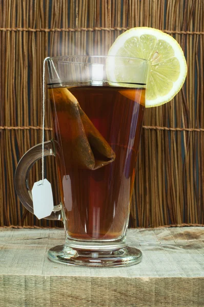 Cup of tea with teabag — Stock Photo, Image