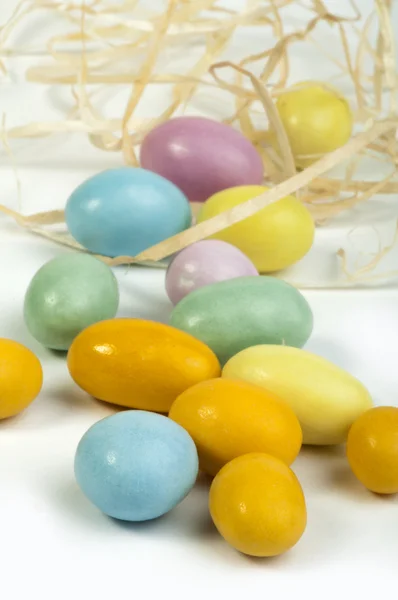 Small multicolored eggs — Stock Photo, Image