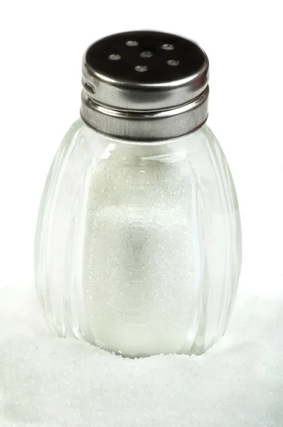 Salt på svart bakgrund — Stockfoto