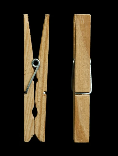 Ropa de madera natural peg — Foto de Stock