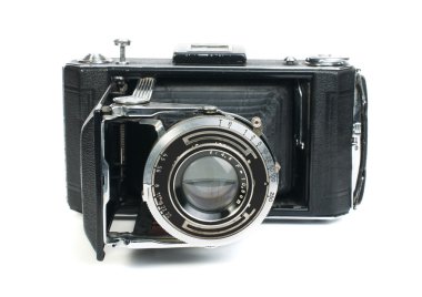 eski vintage kamera beyaz izole