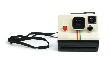 eski vintage kamera beyaz izole