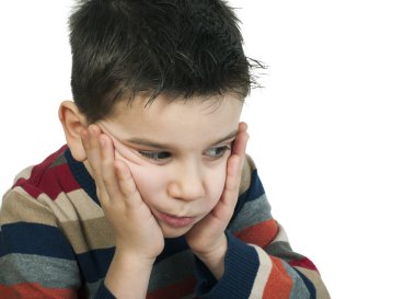 üzgün çocuk sorunları var