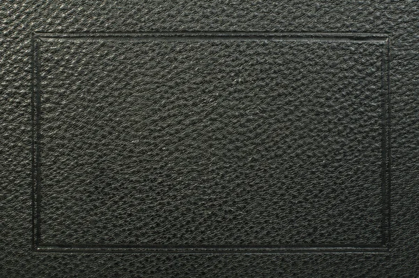 Old vintage black leather background — Stock Photo, Image