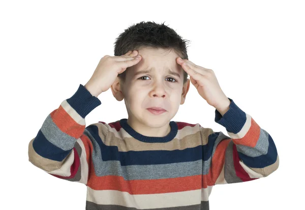 Child have headache — Stock Photo, Image