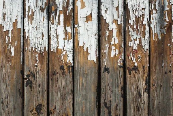 Vecchia vernice screpolata su tavole — Foto Stock