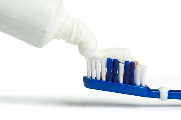 Brosse à dents et dentifrice — Photo