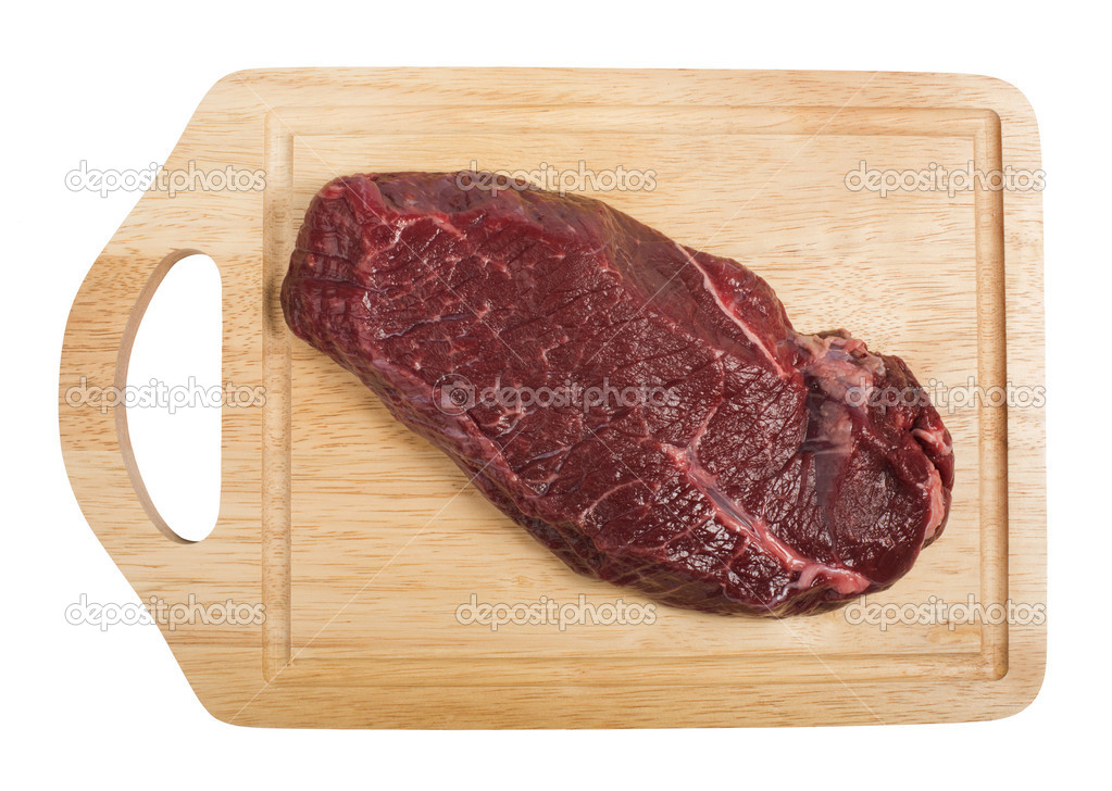 Raw beef steak meat