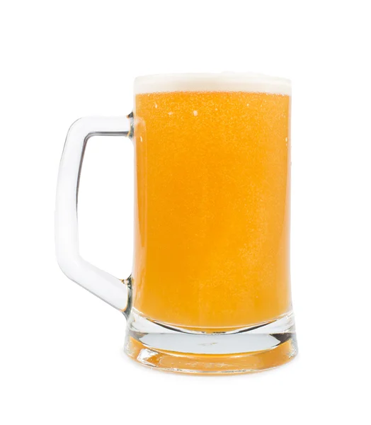 Taza llena de cerveza — Foto de Stock