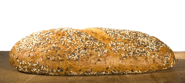Pão isolado branco — Fotografia de Stock