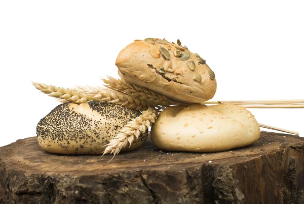 White isolated bread — Stock Photo, Image