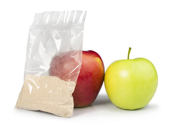 Apple and pectin powder — Stock Photo, Image