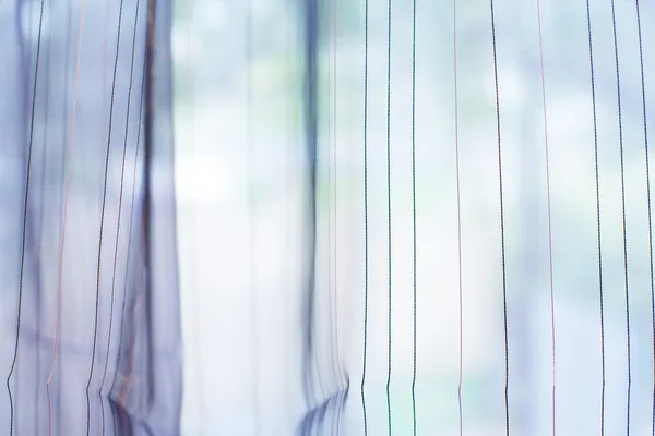 Transparent curtain on window — Stock Photo, Image