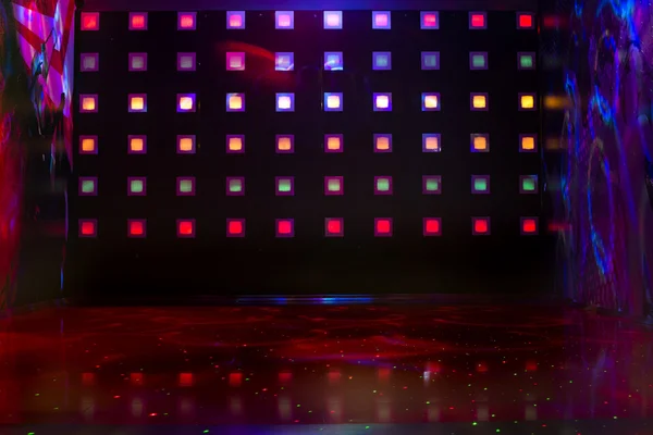 Disco mit bunten Lichtern — Stockfoto