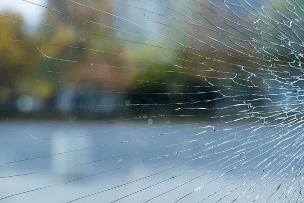 Cracked glass — Stock Photo, Image