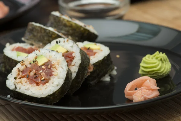 Sushi in sushi bar — Stock Photo, Image