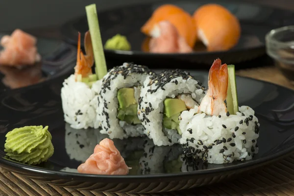 Sushi in restaurant — Stock Photo, Image