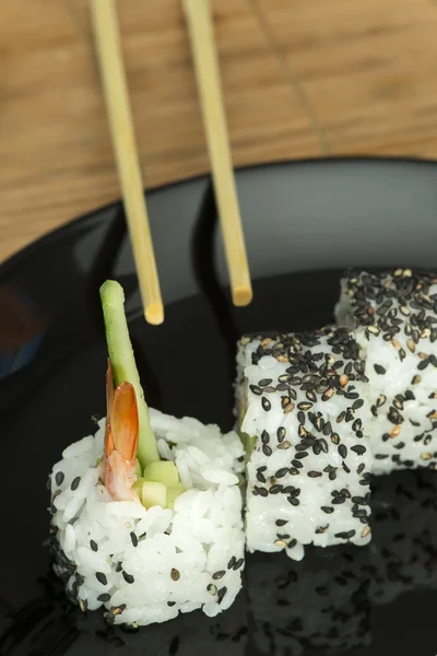 Sushi in restaurant — Stock Photo, Image