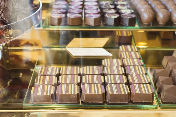 Loja de chocolates — Fotografia de Stock