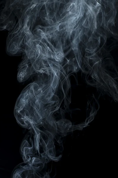 Humo sobre fondo negro. — Foto de Stock