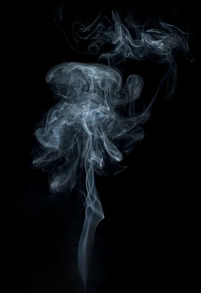 Дым на черном фоне. — стоковое фото