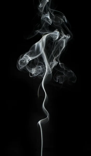 Дым на черном фоне. — стоковое фото