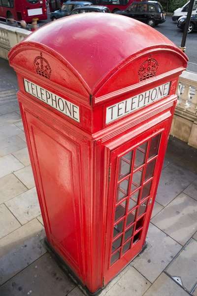 在伦敦电话柜类 — 图库照片