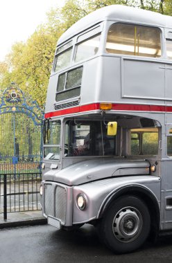 Vintage bus in London. clipart