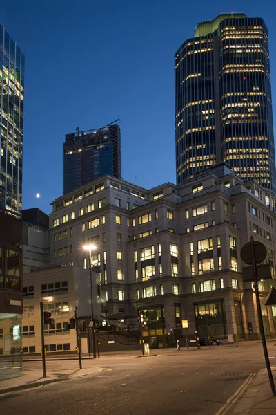 City of London in the night — Stock Photo, Image