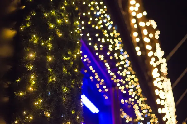 Luces de Navidad en el centro comercial — Foto de Stock