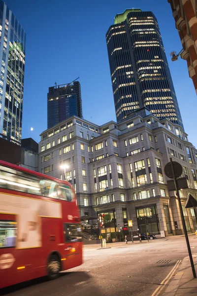 La città di Londra di notte — Foto Stock