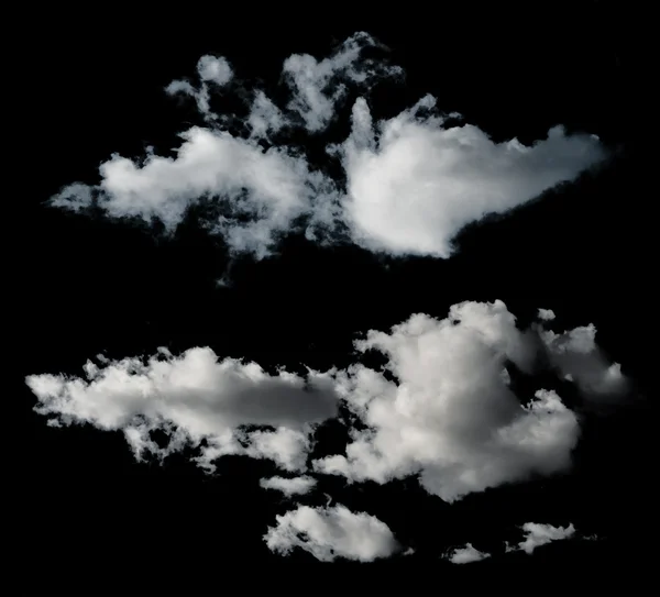 Nubi nere isolate — Foto Stock