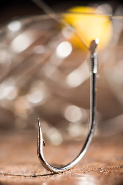 Крючки для рыбалки — стоковое фото