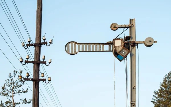 Semaphore der Eisenbahn — Stockfoto